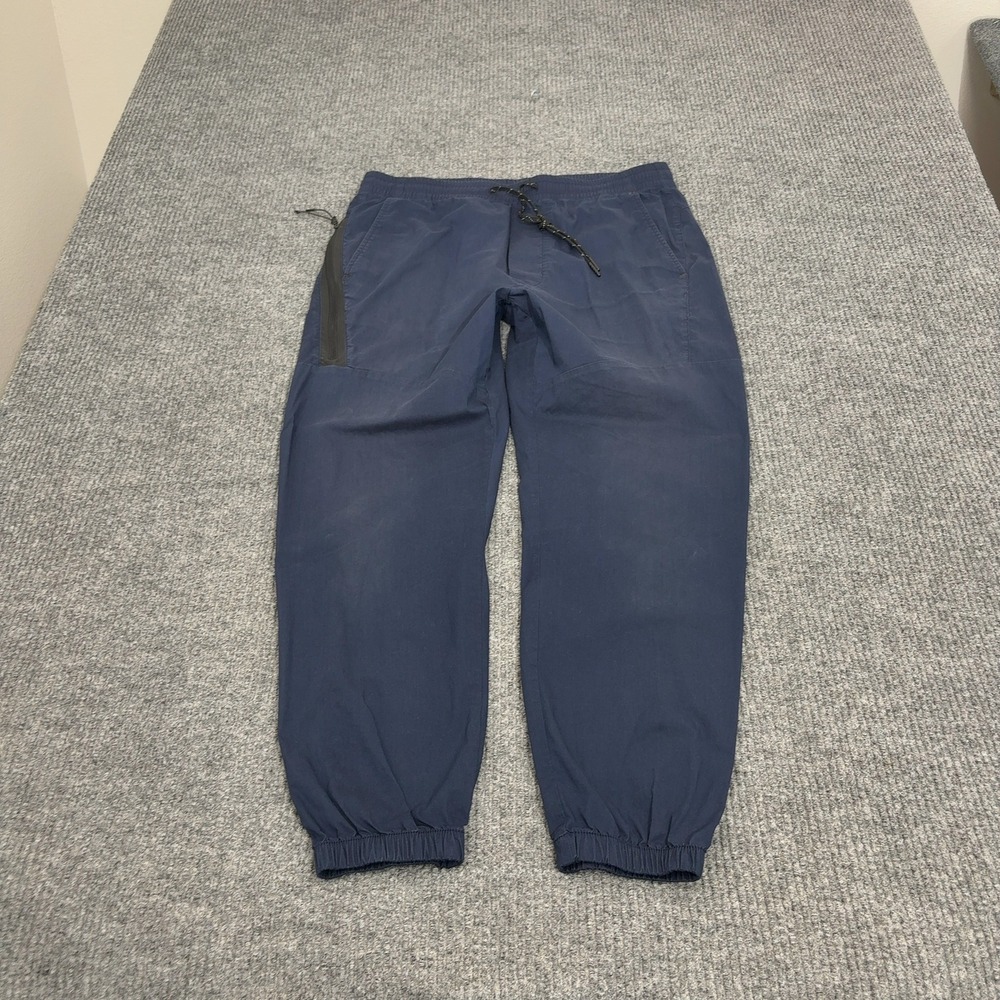 American Eagle Joggers Mens‎ M Navy Blue Cotton Nylon Flex Activewear Casual